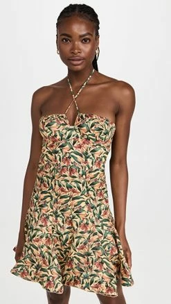 Best deal ???? Agua By Agua Bendita Anturio Monarca Amarillo Mini ???? Dress Multi Color ????