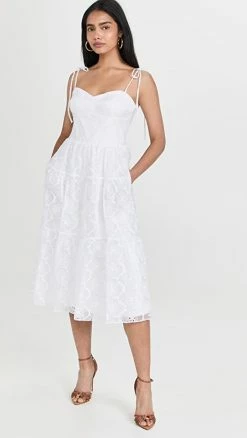 Cheapest ???? Amanda Uprichard Tula Eyelet ???? Dress Sugar Embroidery ????