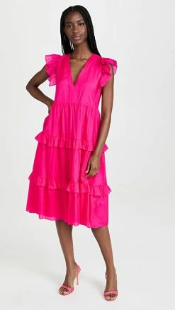 Best deal ???? Amanda Uprichard Chamomile ???? Dress Cerise ????