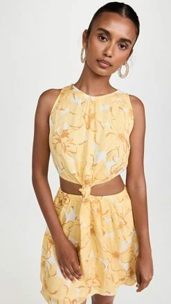 Coupon ???? FAITHFULL THE BRAND Enditha Mini ???? Dress Willa Floral Print ????