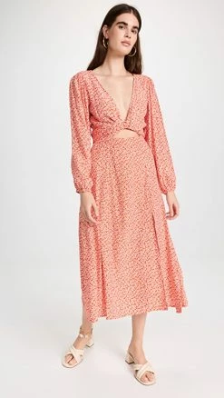 Wholesale ???? FAITHFULL THE BRAND Capella Midi ???? Dress Yumi Floral Print ????