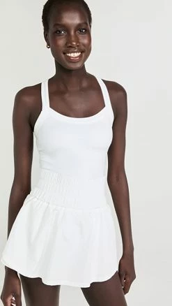 Top 10 ???? FP Movement By Free People Way Home Skort Romper White ⌛