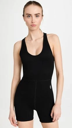 Hot Sale ???? FP Movement By Free People Free Throw Shortsie Romper Black ❤️