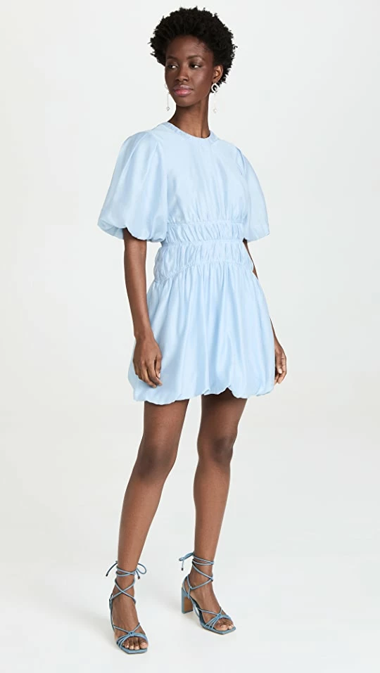 New ???? Jonathan Simkhai Echo Pleated Organdy Bubble Hem Mini ???? Dress Cove ???? 1 New ???? Jonathan Simkhai Echo Pleated Organdy Bubble Hem Mini ???? Dress Cove ????