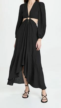 Buy ???? Jonathan Simkhai Jaelynn Cut Out ???? Dress Black ????