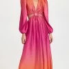 Cheapest ⭐ Jonathan Simkhai Jaelyyn Ombre Plisse Cover Up Cut Out ???? Dress Tangerine Ombré ????