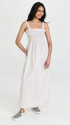 Outlet ???? Levi's Tanner Scrunchie ???? Dress Bianca Plaid Misty Lilac ⭐