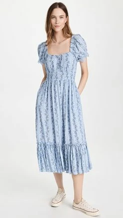 Top 10 ✨ LoveShackFancy Terrence ???? Dress Cerulean Blue ????