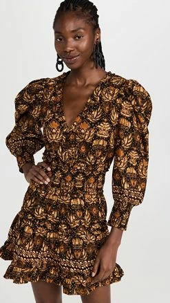 Budget ✨ Love The Label Eleanor ???? Dress Dahlia Black Print ✔️