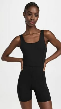 Cheapest ⌛ MWL By Madewell Short Unitard 5" True Black ????
