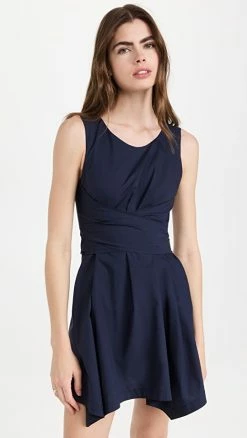 Best deal ⭐ Rebecca Taylor Handkerchief Hem Romper Deep Sea ????