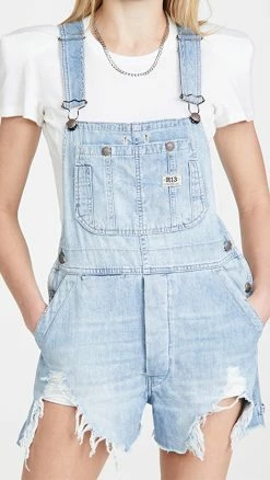 Discount ???? R13 Overall Shorts Elton Blue ????