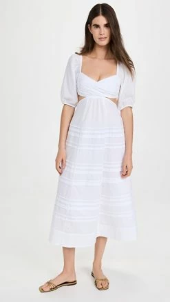 Promo ???? STAUD Carina ???? Dress White ????