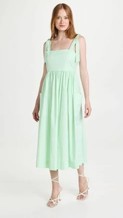 Hot Sale ???? Tory Burch Shoulder Tie ???? Dress Crushed Mint ????