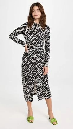 Flash Sale ???? Tory Burch The Flower Polo ???? Dress Black Multi ????