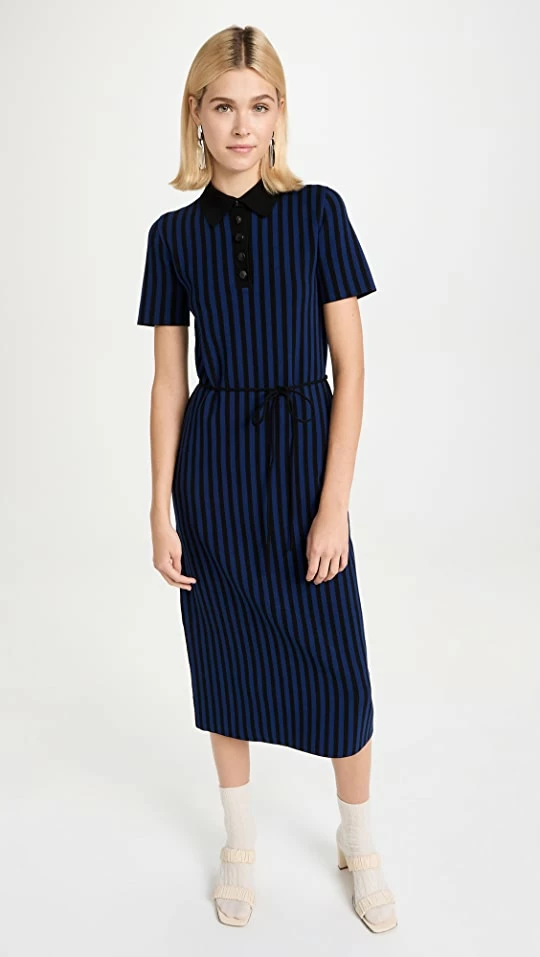 Deals ???? Tory Burch Plaited Rib Polo ???? Dress Navy/Black ???? 1 Deals ???? Tory Burch Plaited Rib Polo ???? Dress Navy/Black ????