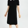 Budget ⌛ Tory Burch Poplin Collar Sweater ???? Dress Black ✔️