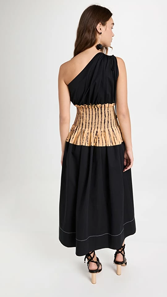 New ❤️ Tory Burch Colorblock One Shoulder ???? Dress Black ???? 2 New ❤️ Tory Burch Colorblock One Shoulder ???? Dress Black ???? - Image 2