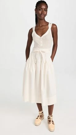 Deals ⌛ Ulla Johnson Lilith ???? Dress Oatmeal ⭐