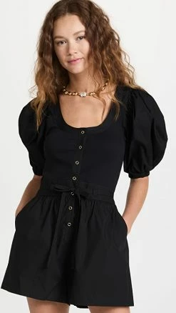 Cheapest ???? Ulla Johnson Leia Playsuit Noir ????